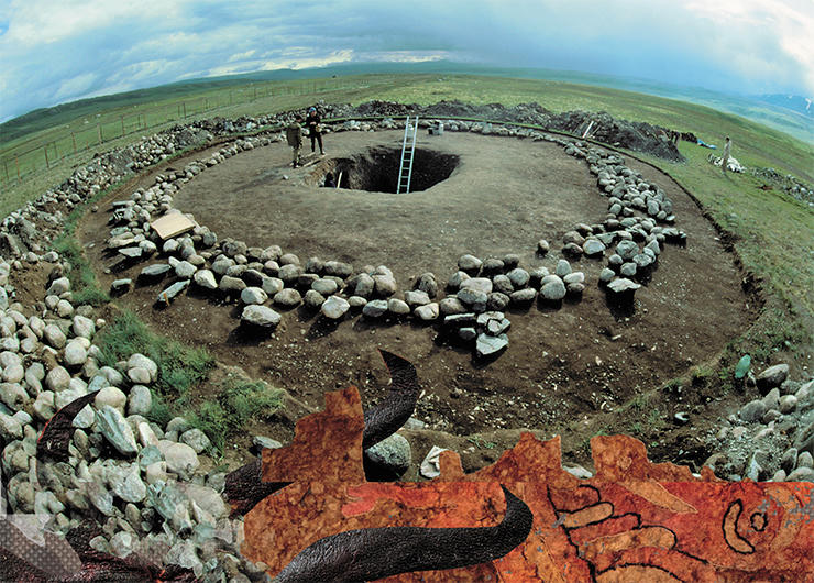 Kurgan excavation